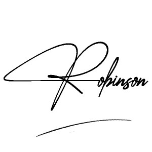 The best stylish Robinson name signature simple easy in English