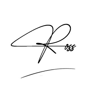 The best stylish Ross name signature simple easy in English
