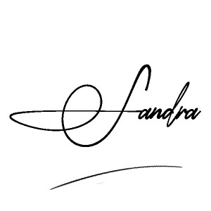The best stylish Sandra name signature simple easy in English