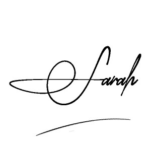 The best stylish Sarah name signature simple easy in English