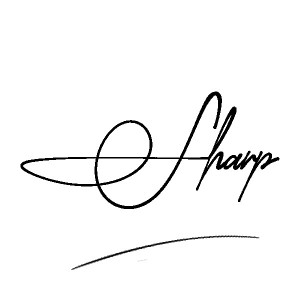 The best stylish Sharp name signature simple easy in English
