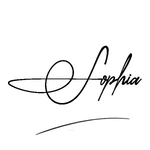 The best stylish Sophia name signature simple easy in English