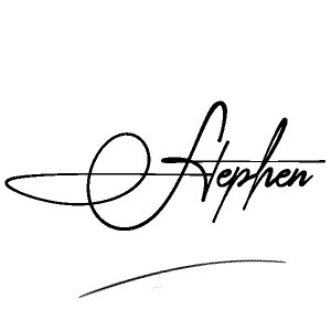 The best stylish Stephen name signature simple easy in English