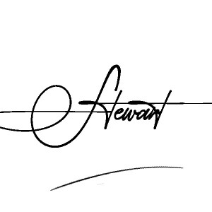 The best stylish Stewart name signature simple easy in English