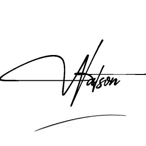 The best stylish Watson name signature simple easy in English