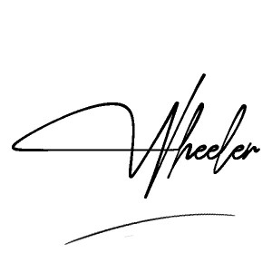 The best stylish Wheeler name signature simple easy in English