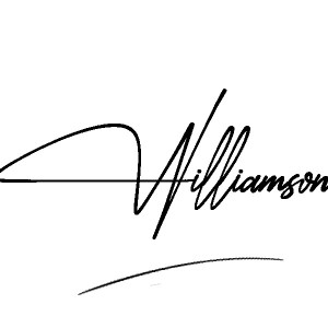 The best stylish Williamson name signature simple easy in English