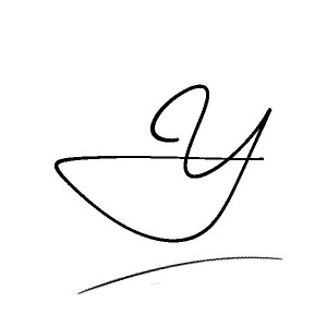 The best stylish Y name signature simple easy in English
