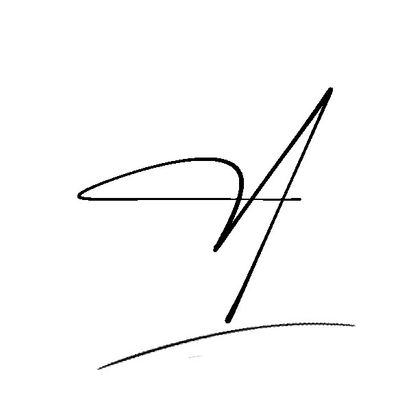 The best stylish A name signature simple easy in English