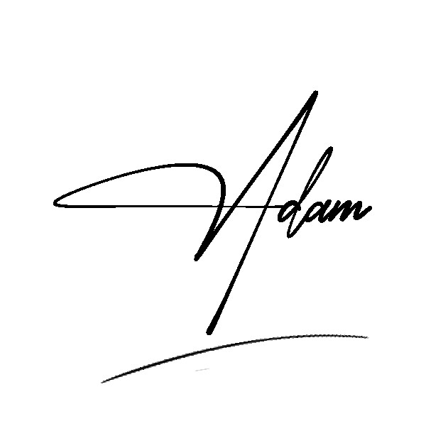 The best stylish Adam name signature simple easy in English
