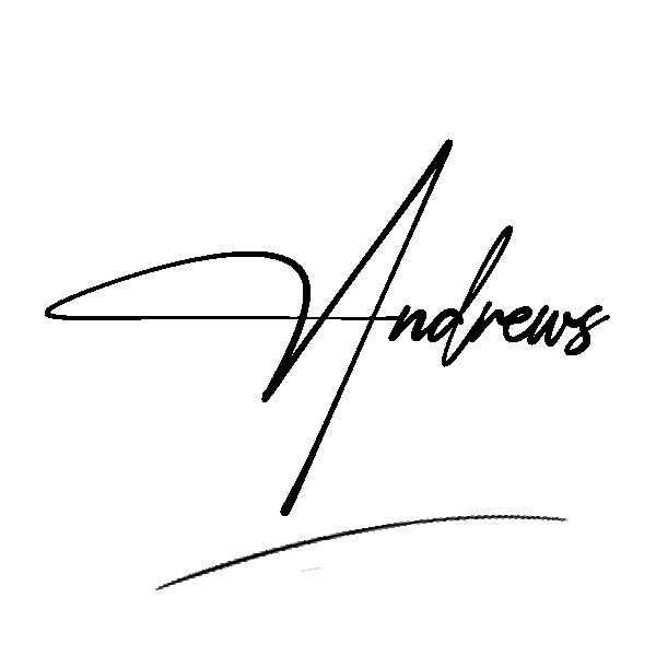 The best stylish Andrews name signature simple easy in English