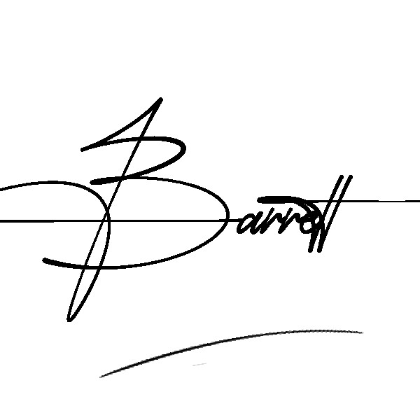 The best stylish Barrett name signature simple easy in English