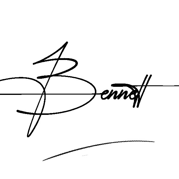 The best stylish Bennett name signature simple easy in English