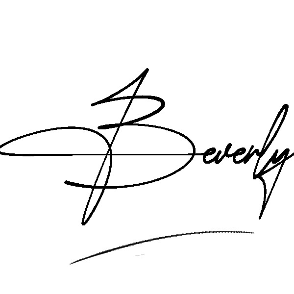 The best stylish Beverly name signature simple easy in English
