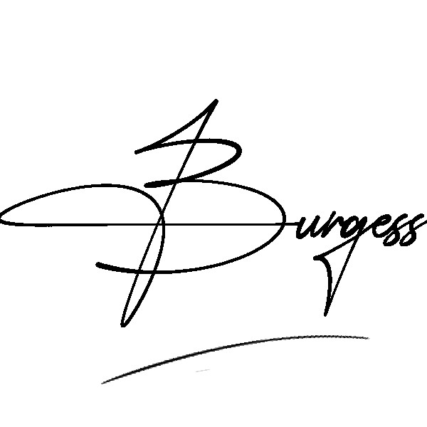 The best stylish Burgess name signature simple easy in English