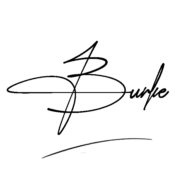 The best stylish Burke name signature simple easy in English
