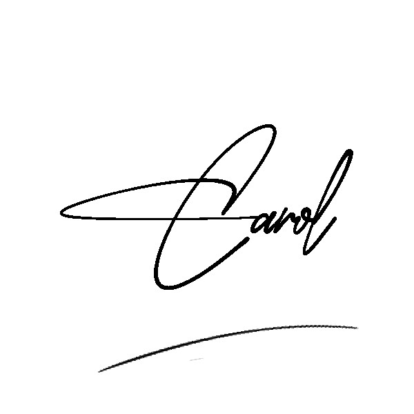 The best stylish Carol name signature simple easy in English