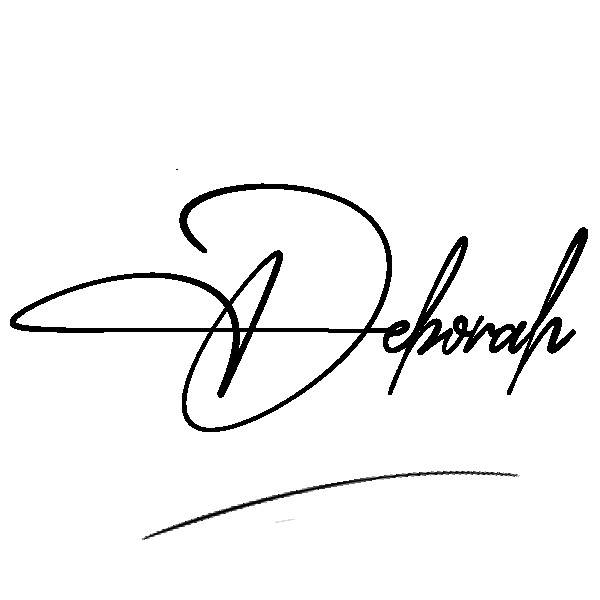 The best stylish Deborah name signature simple easy in English