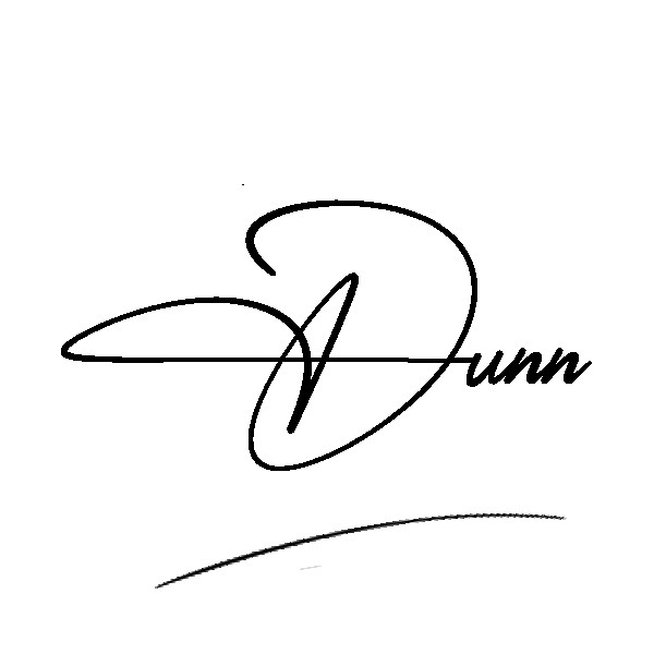 The best stylish Dunn name signature simple easy in English