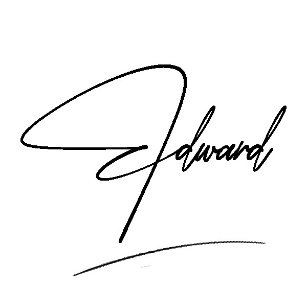The best stylish Edward name signature simple easy in English