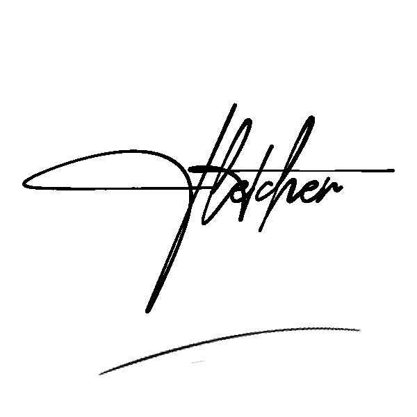 The best stylish Fletcher name signature simple easy in English