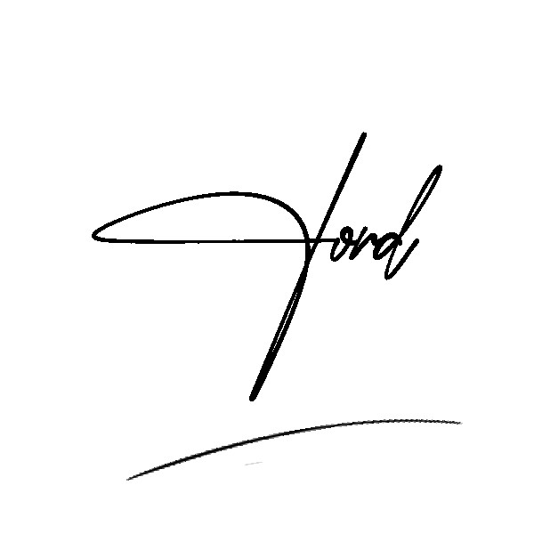 The best stylish Ford name signature simple easy in English