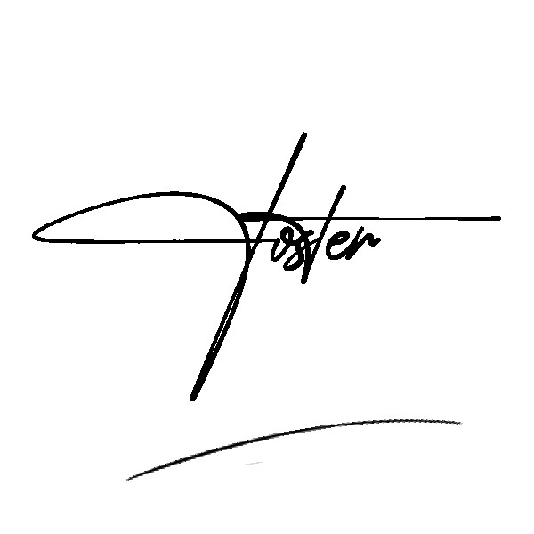 The best stylish Foster name signature simple easy in English