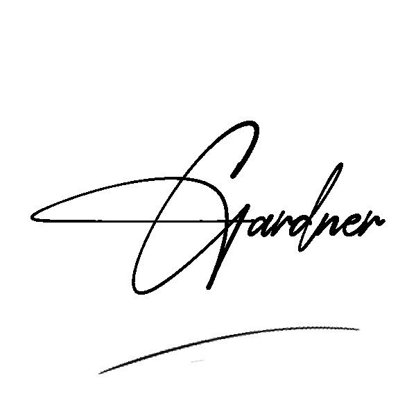 The best stylish Gardner name signature simple easy in English