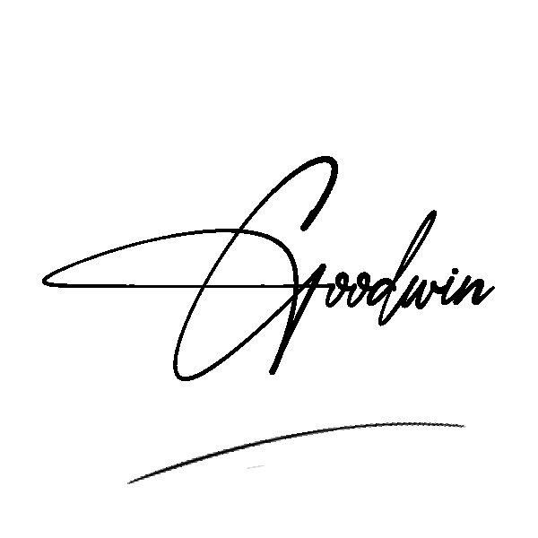 The best stylish Goodwin name signature simple easy in English