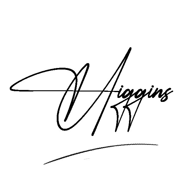 The best stylish Higgins name signature simple easy in English