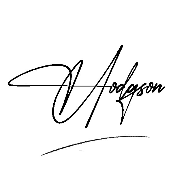 The best stylish Hodgson name signature simple easy in English