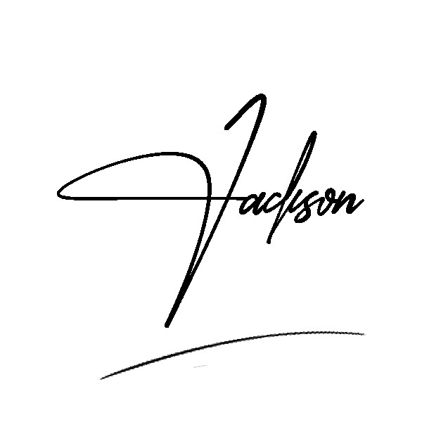 The best stylish Jackson name signature simple easy in English