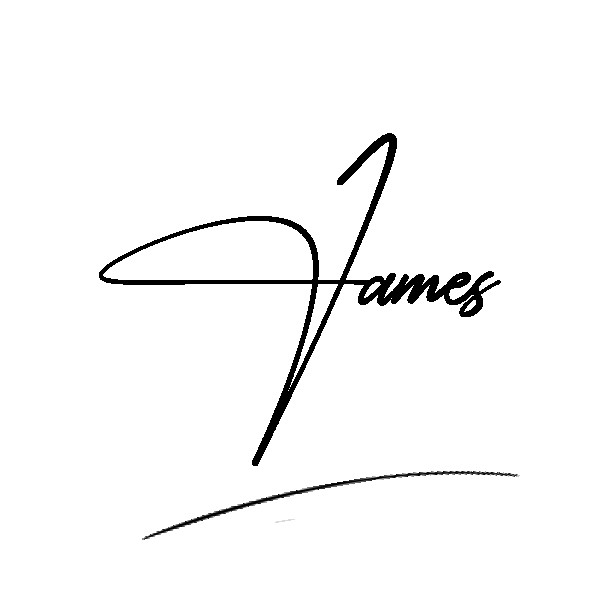 The best stylish James name signature simple easy in English