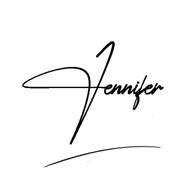 The best stylish Jennifer name signature simple easy in English