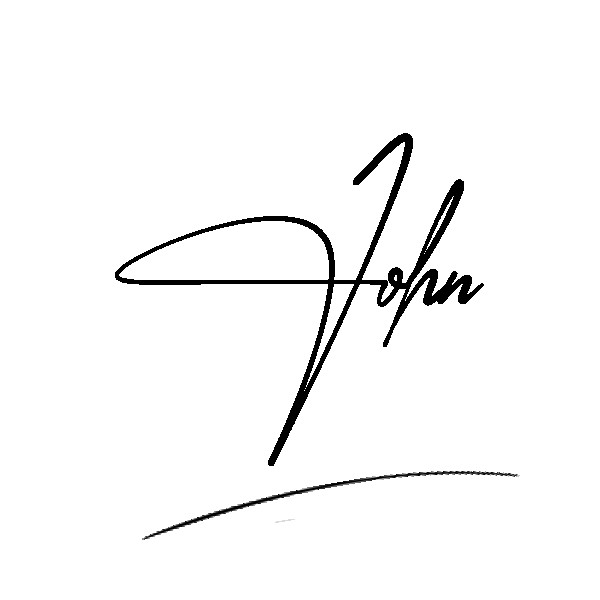 The best stylish John name signature simple easy in English