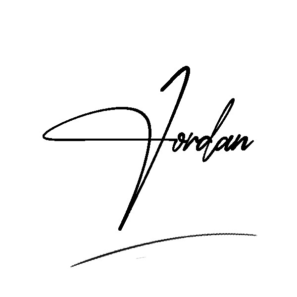 The best stylish Jordan name signature simple easy in English