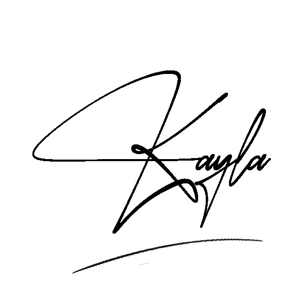 The best stylish Kayla name signature simple easy in English