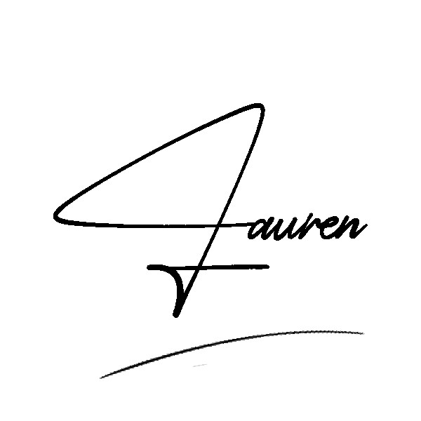 The best stylish Lauren name signature simple easy in English