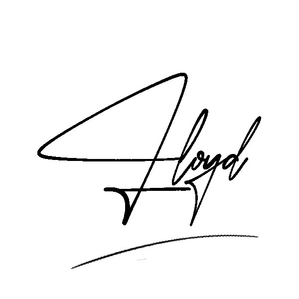 The best stylish Lloyd name signature simple easy in English