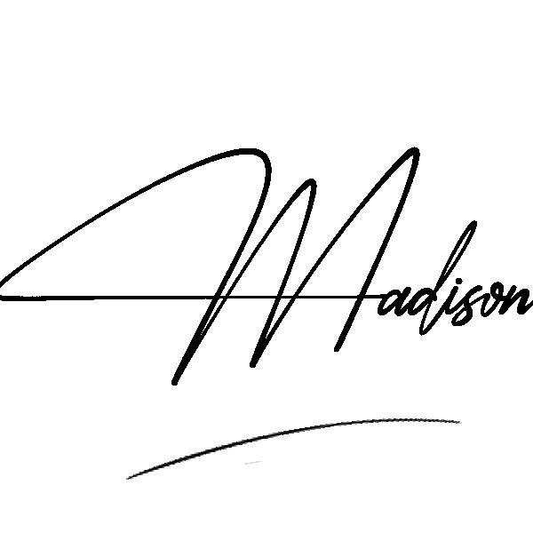 The best stylish Madison name signature simple easy in English