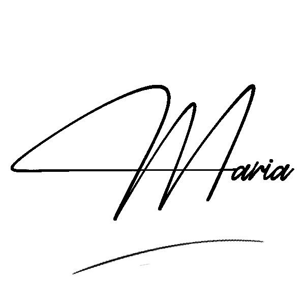 The best stylish Maria name signature simple easy in English