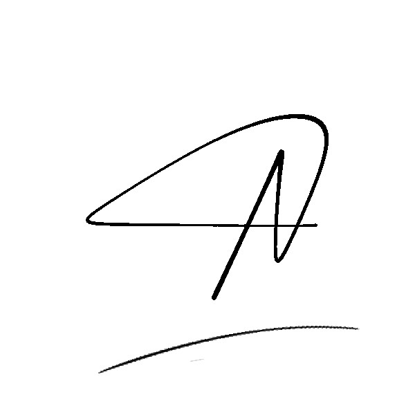 The best stylish N name signature simple easy in English