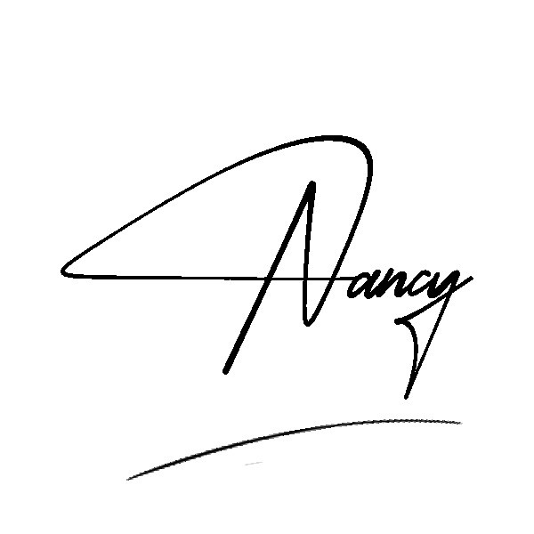The best stylish Nancy name signature simple easy in English