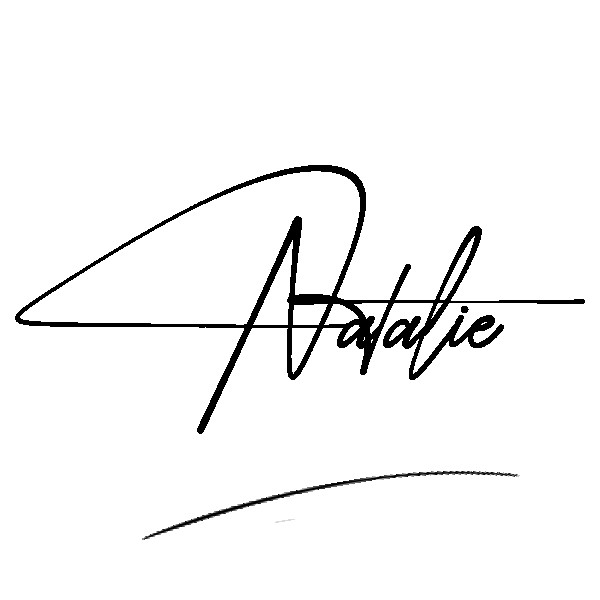 The best stylish Natalie name signature simple easy in English