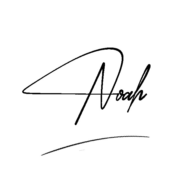 The best stylish Noah name signature simple easy in English