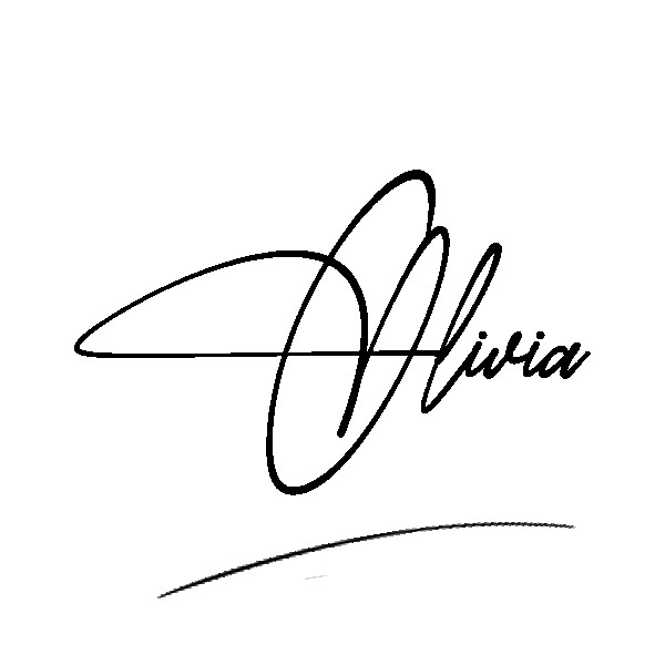 The best stylish Olivia name signature simple easy in English