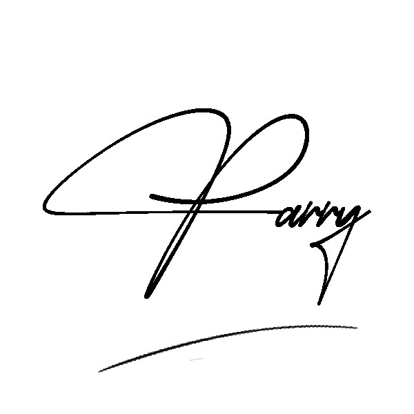 The best stylish Parry name signature simple easy in English