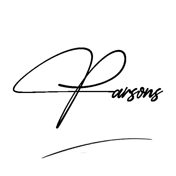 The best stylish Parsons name signature simple easy in English