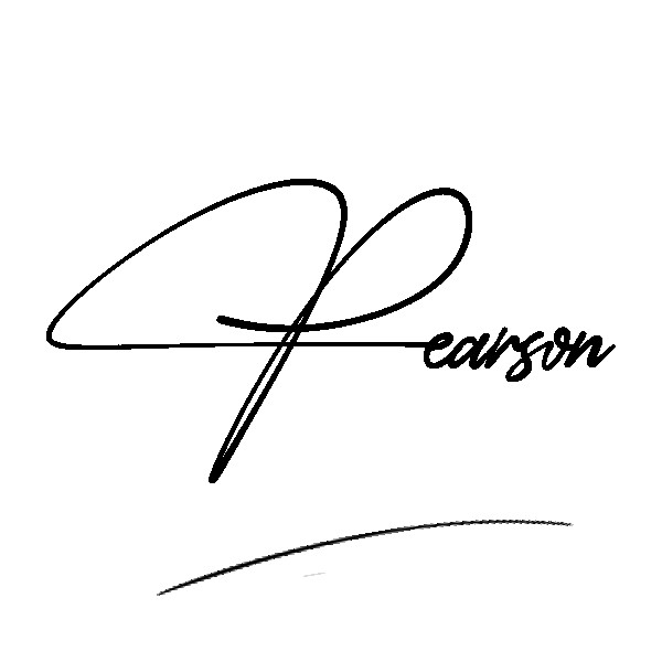 The best stylish Pearson name signature simple easy in English
