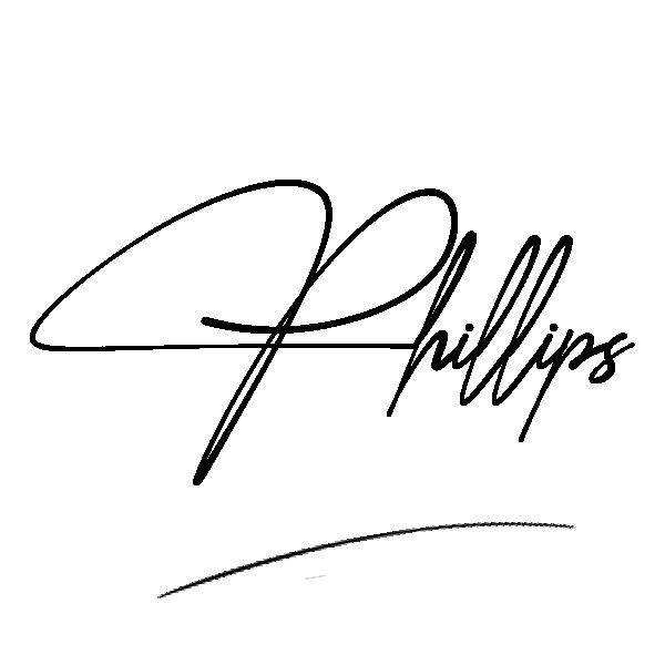 The best stylish Phillips name signature simple easy in English
